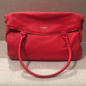 Like New Kate Spade Purse in picnic red.